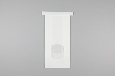 White Tin Tie Bag + Window