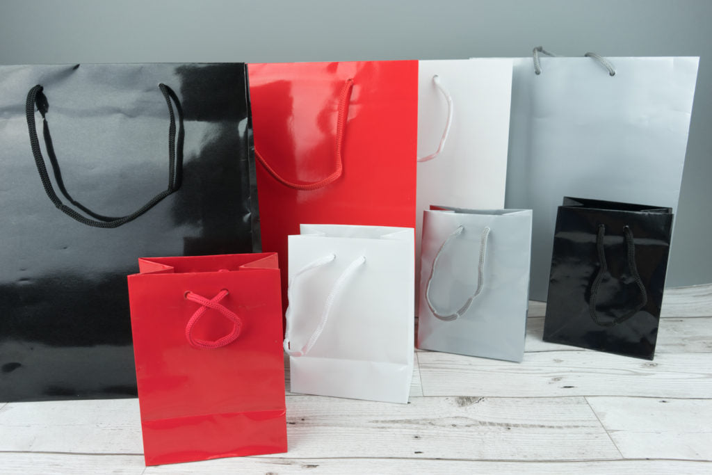 glossy carrier gift bags